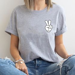 disney pocket size peace sign shirt, disneyworld sweatshirt, peace mickey shirt, matching disney pals shirts, disneyland