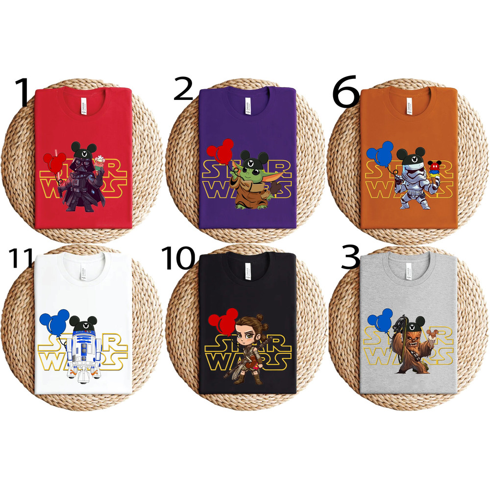 Star Wars Character Shirt, Star Wars gift Sweatshirt, Star Wars Disney Baloon Tee, Star War T-shirt, Disney Man Shirt, Baby yoda Shirt.jpg