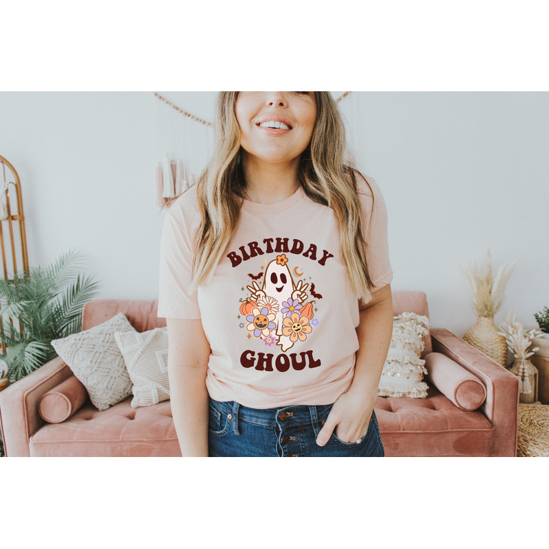 Birthday Ghoul shirt, Spooky Season shirt, Halloween Birthday shirt for Her, Halloween Shirt, Retro Halloween shirt, Cute Shirt for Women.jpg