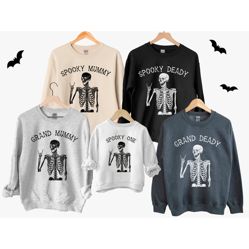 Custom Halloween Family Sweatshirts, Matching Halloween Family shirts, Family Halloween Momster Dadcula Little Monster Halloween Grandparent.jpg