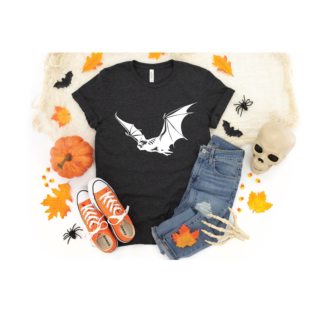 Bat Flying Shirt, Halloween Shirt, Halloween Bats Tee, Spooky Season T-shirt.jpg