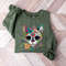 Day of the Dead Sweatshirt, Cat Sugar Skull Shirt, Dia de los Muertos Sweater, Sugar Skull Crewneck.jpg