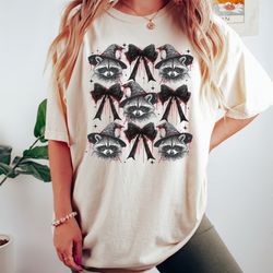 raccoon coquette shirt, spooky raccoon sweatshirt, feral girl halloween t-shirt, fall feral racoon sweater