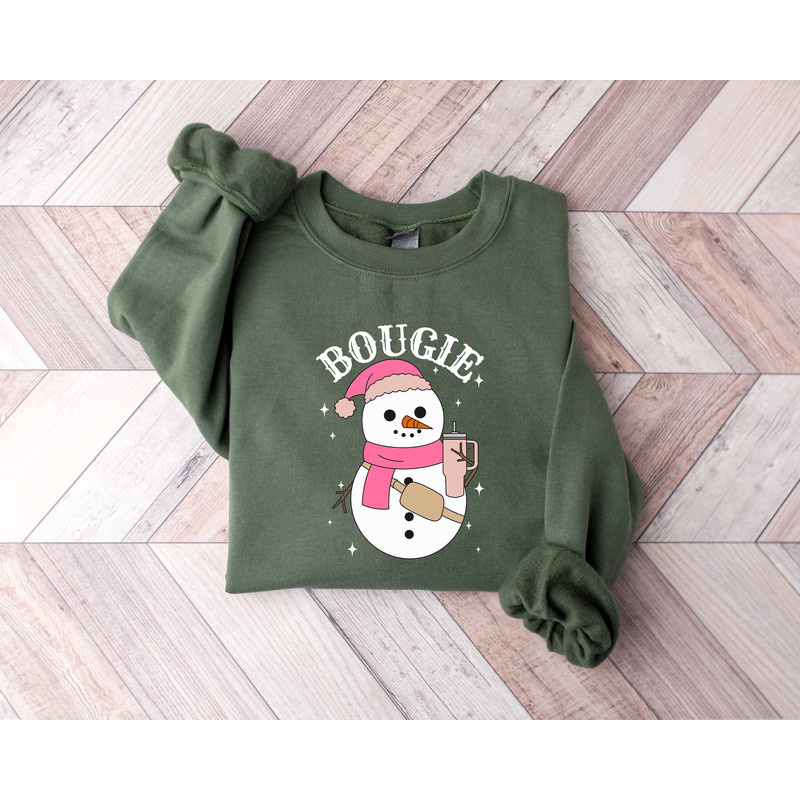 Bougie Shirt, Snowman Shirt, Winter Shirt, Snowman Coffee Sweatshirt, Christmas Shirt, Christmas Gift, Christmas Lover Sweatshirt.jpg