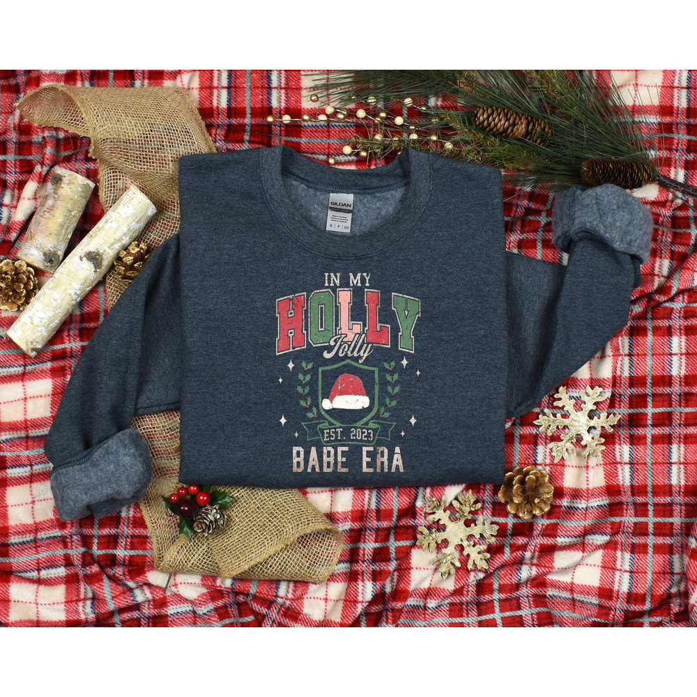 Christmas Shirt, In My Holly Jolly Babe Era, Christmas Babe Shirt, Christmas Girl Party Shirt, Christmas Crew Shirt, Retro Christmas Babe.jpg