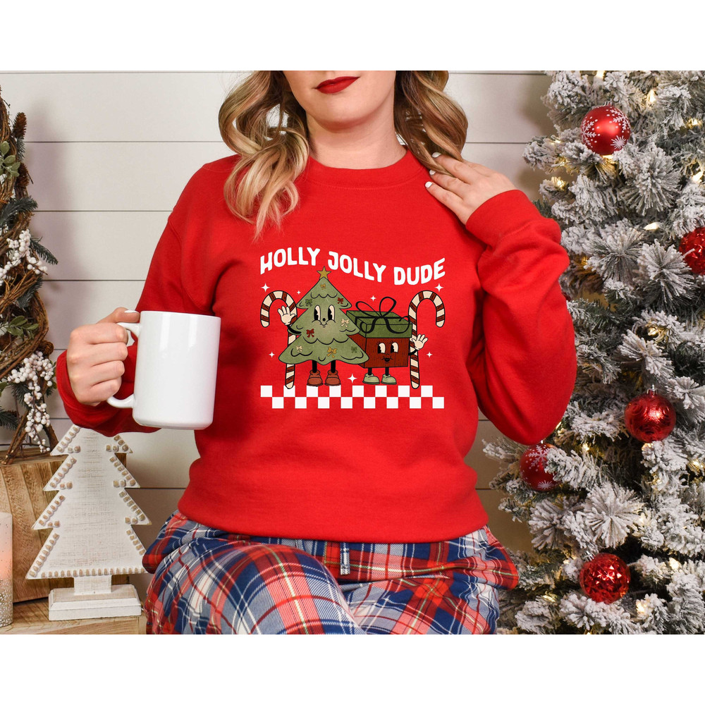Holly Jolly Dude, Christmas Shirt, Christmas Gift, Christmas Tree Shirt, Funny Christmas Shirt, Christmas Kids Shirt,Christmas Toddler Shirt.jpg