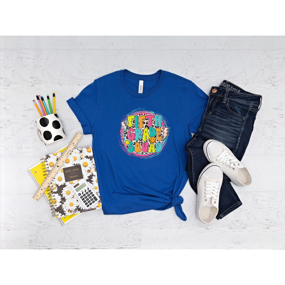 Fifth Grade Squad Leopard Shirt, Fifth Grade Squad Shirt, Back To School Shirt, 5th Grade Shirt, Fifth Grade Teacher Shirt, 5th Grade Shirt.jpg