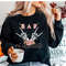 Bad To The Bone Halloween Sweatshirt, Halloween Crewneck, Fall Sweater.jpg