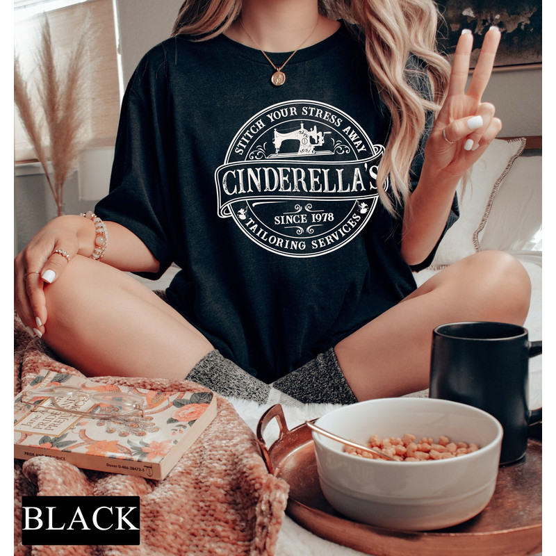 Cinderella's Tailoring Services Comfort Colors Tee, Cinderella Shirt, Disney.jpg
