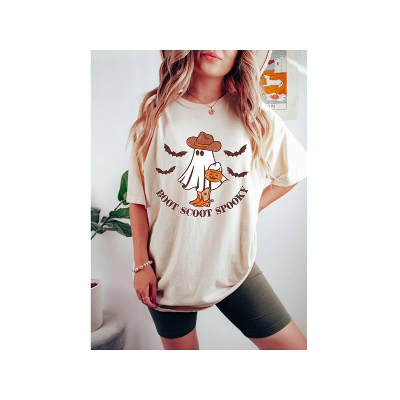 Comfort Colors,Boot Scoot Spooky Shirt,Halloween Shirt,Halloween Gift,.jpg