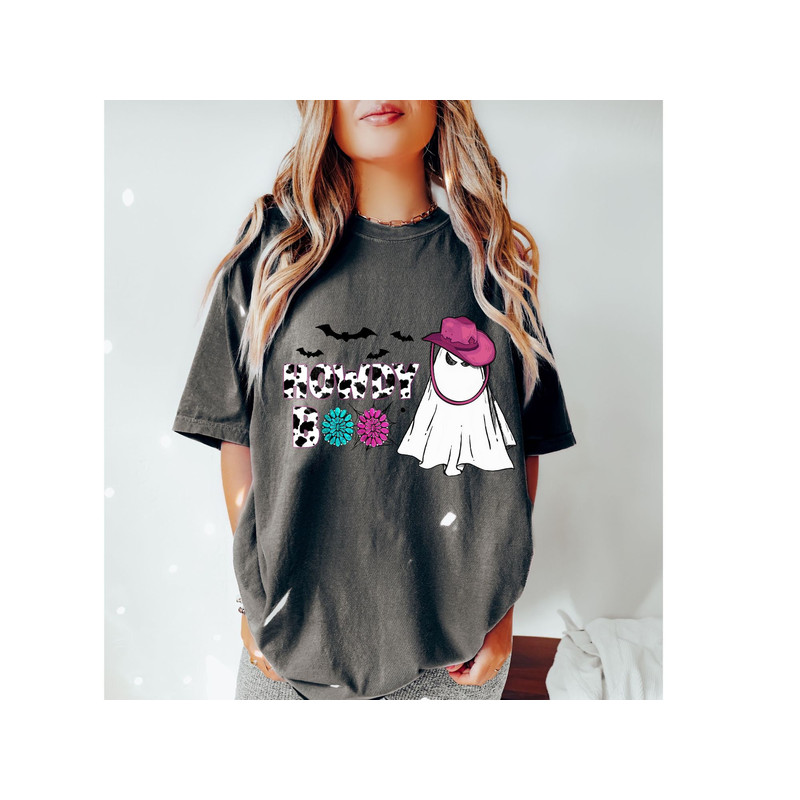 Comfort Colors,Howdy Boo Shirt,Western Halloween, Halloween Party Tee,.jpg