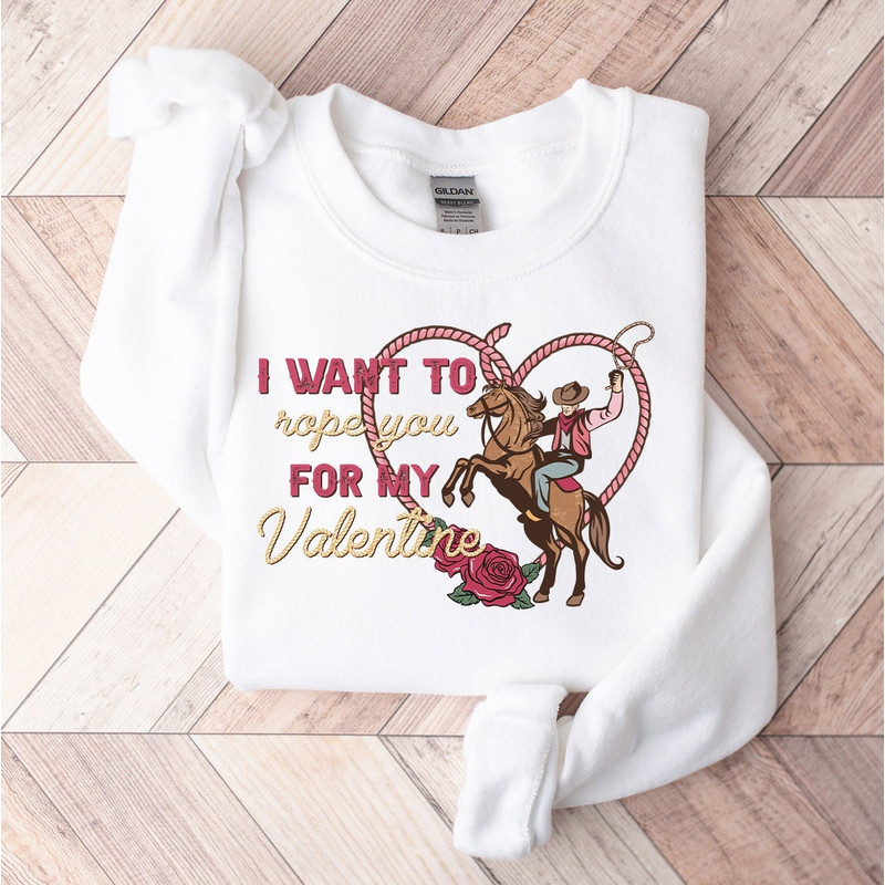 Cowgirl Valentine Sweatshirt, Western Valentine, Valentine's Day Sweatshirt, Western Sweatshirt, Valentine Sweatshirt, Cowboy Valentines.jpg