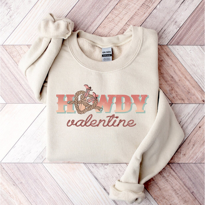 Howdy Valentine Sweatshirt, Western Valentine, Valentine Sweatshirt, Valentine's Day Sweatshirt, Western Sweatshirt, Western Gifts.jpg