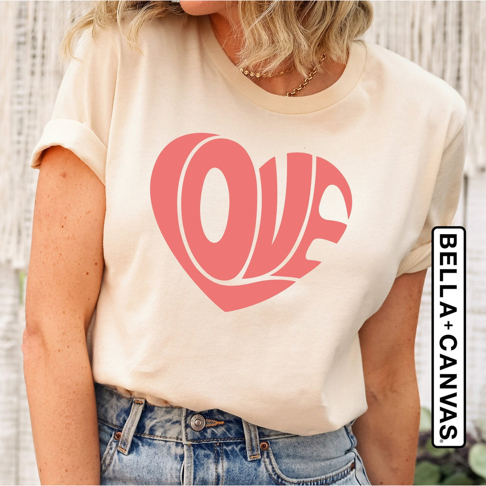 Love Shirt, Heart Shirt, Valentine's Day Shirt, Retro Valentine Shirt, Women's Shirt, Valentines Day Gift, Cute Shirts, Shirt for Women.jpg