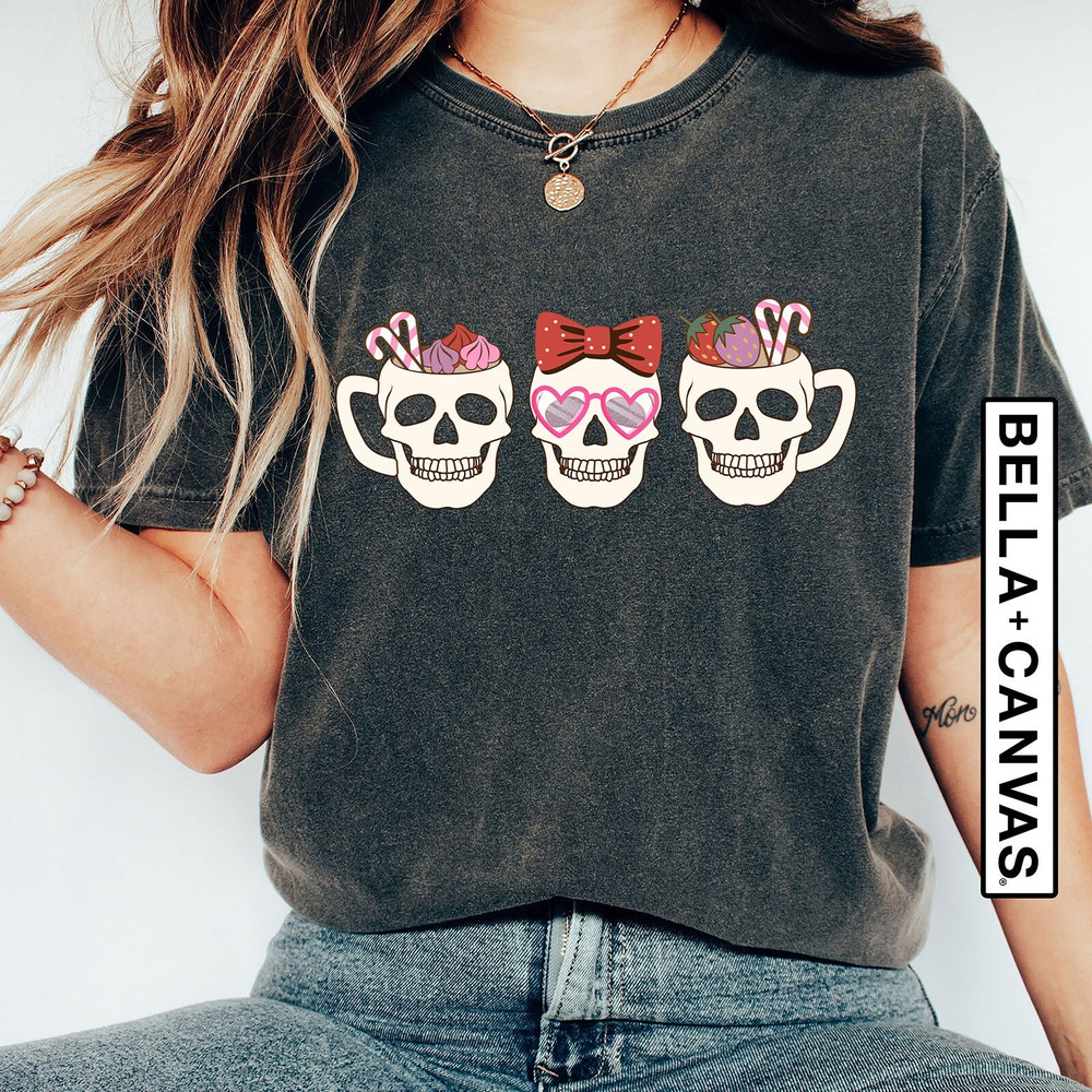Skeleton Valentine Shirt, Funny Valentine's Day Shirt, Galentines Day Gifts, Anti Valentines Day, Skull Shirt, Gothic Valentine, Love Shirt.jpg