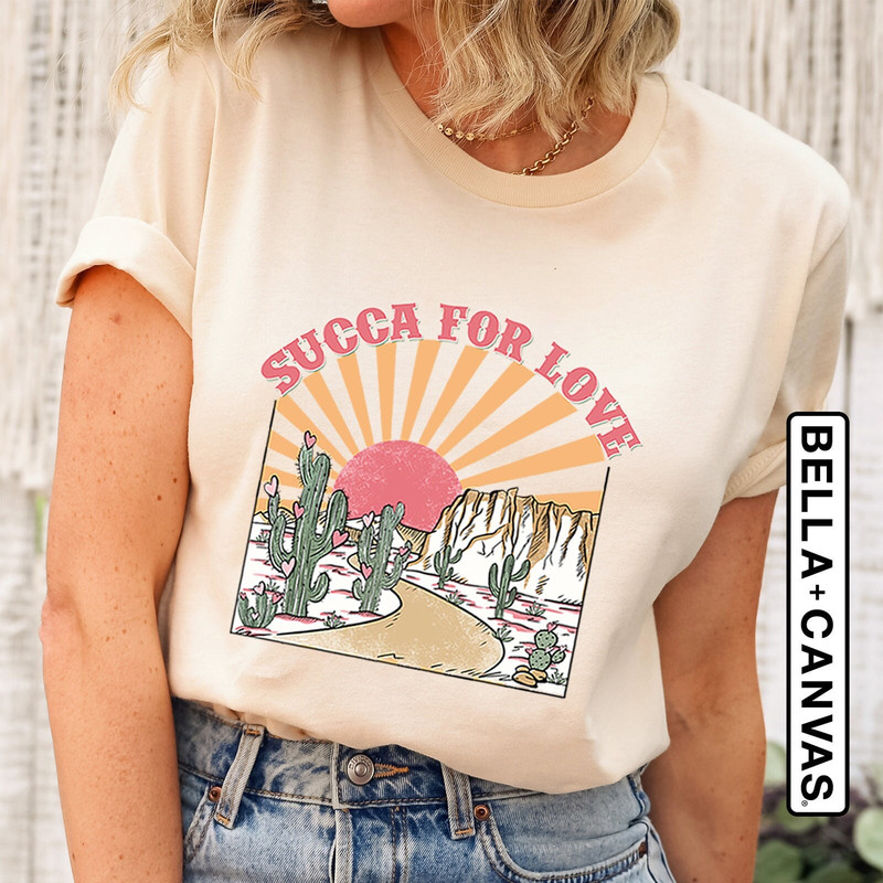 Succa For Love Shirt, Valentine's Day Shirt, Funny Valentines Day Shirt, Western Graphic Love Shirt, Galentines Day Gifts, Retro Women Shirt.jpg