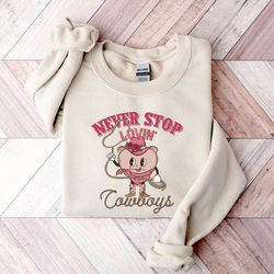 western valentine, cowgirl valentine sweatshirt, valentines day sweatshirt, western sweatshirt, love sweatshirt, cowboy