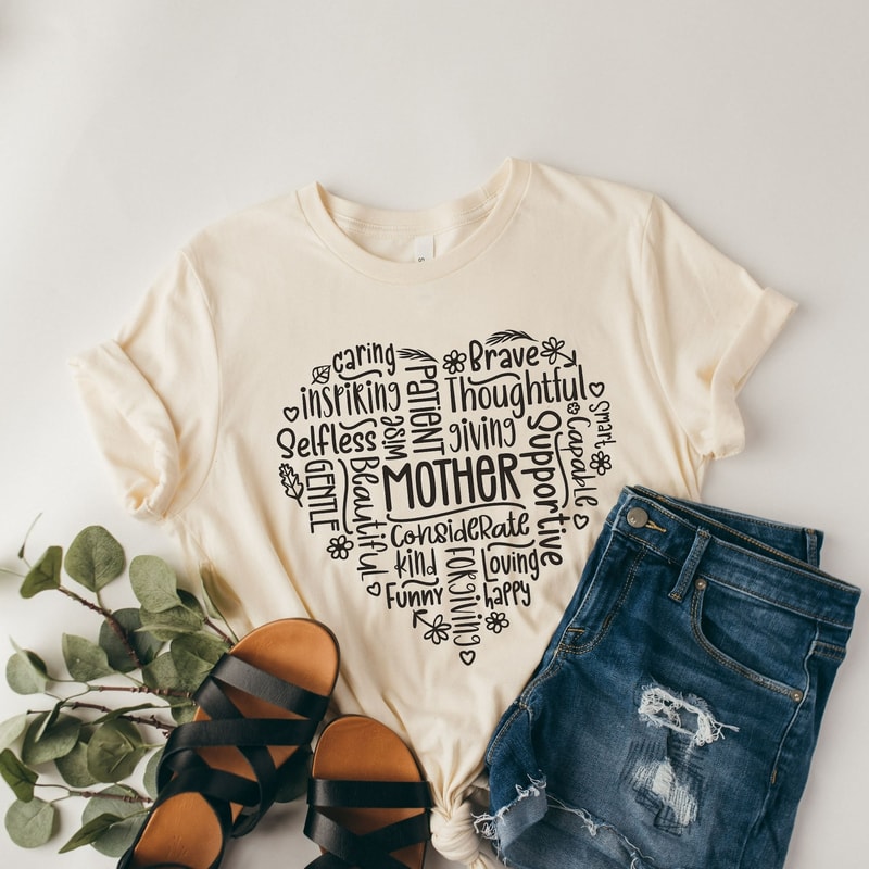 Mother Heart Shirt, Mothers Day Shirt, Gift For Mom, Mom Shirt, Mama Shirt, Mom Life Shirt, Heart Shirt, Gift For Her