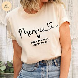 memaw shirt for grandma,memaw shirt for grandma for mother day from grandkid,grandma gift for birthday from grandchild