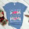 Cute Flowers Mom and Mimi Two Title T Shirt, Gift for Grandma, Flowers Nana Shirt
