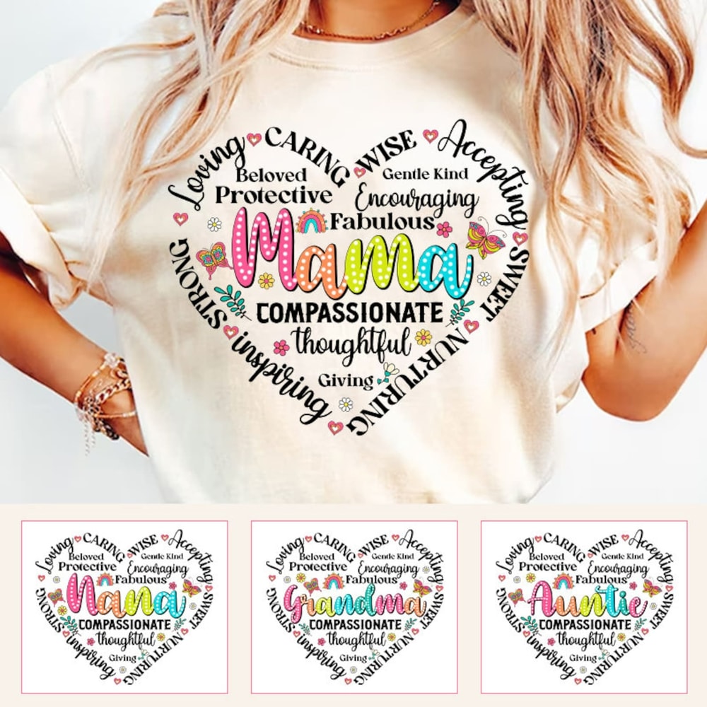 Retro Mama Grandma Auntie Bundle PNG, Nana Png, Blessed Mom Png, Mom Shirt, Mom Life Png, Mother's Day Png, Gift for Mom, Retro Mama Quotes