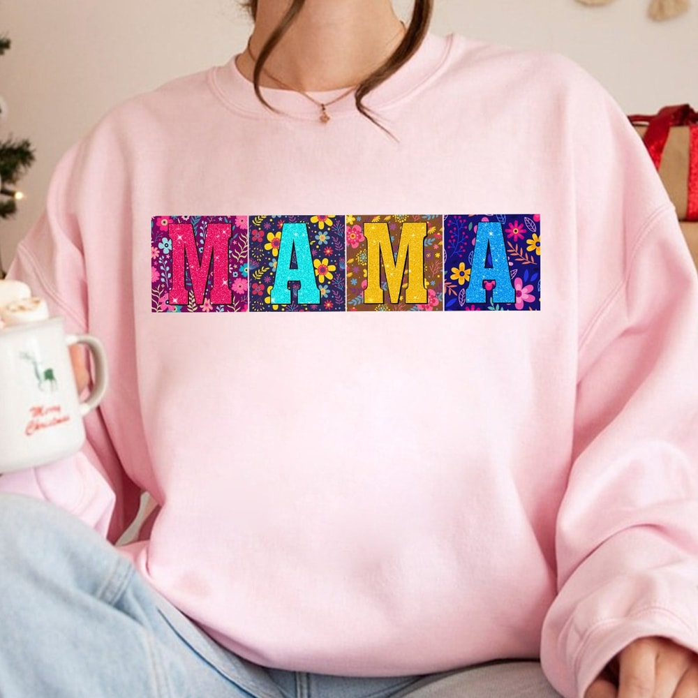 Retro Boho Mama png, Faux Sequins Boho Mama sublimation, Mama Shirt, Mother's Day png, Mama Gift, Mom Shirt, Mom Gift