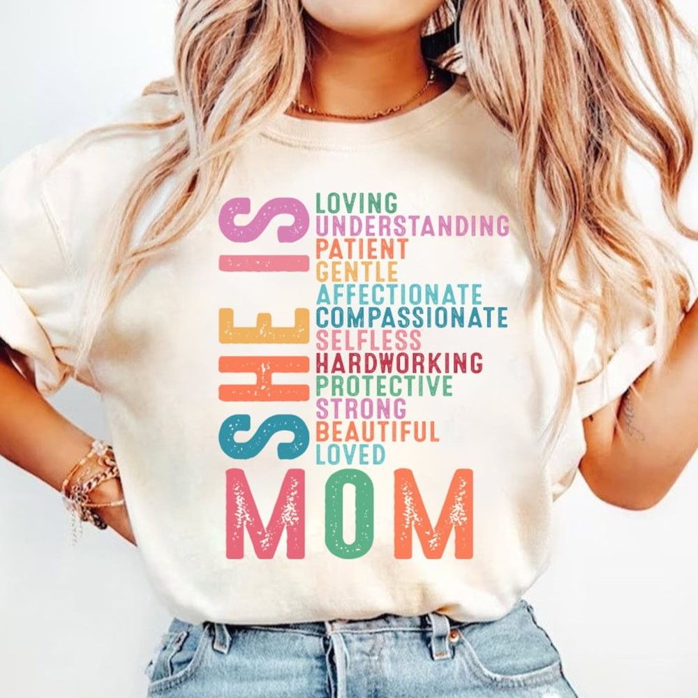 She is Mom PNG, Retro Mother PNG, Blessed Mom Png, Mom Shirt, Mom Life Png, Mother's Day Png, Mom Png, Gift for Mom