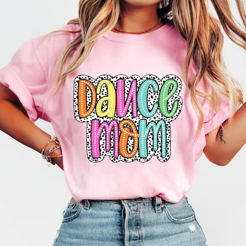 Dance Mom, Dalmatian Dots, Dancer Mama, Bright Mama, Colorful, Mama Sublimation, Dance Mama, Sport Mama Dalmatian, Mom