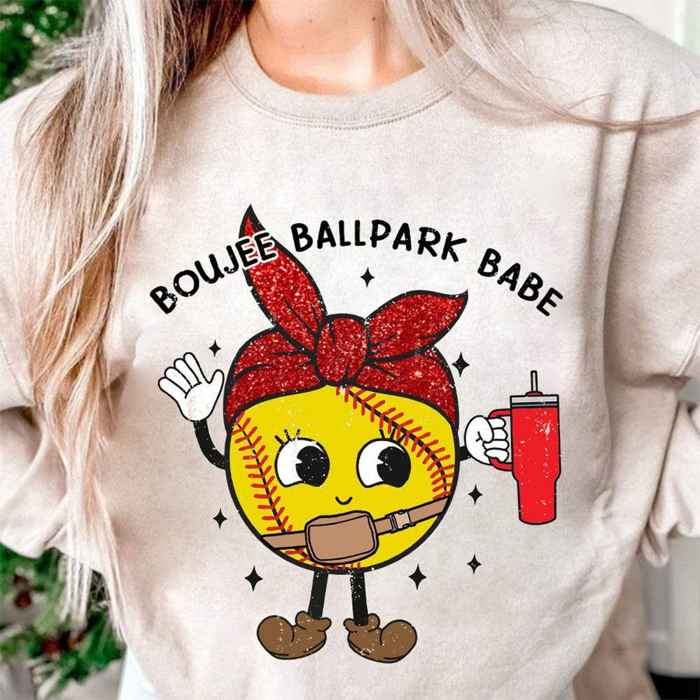 Boujee Ballpark Babe Mama Tumbler Inspired Belt Bag, Glitter Softball, Retro Sports, Softball Mom, Game Day, Mom Shirt