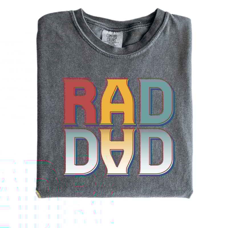 Rad dad,Retro Rad Dad,Cool Dad Club,retro dad,Fatherhood t-shirt,Fathers Day gift shirt,gift for dad,retro vintage dad