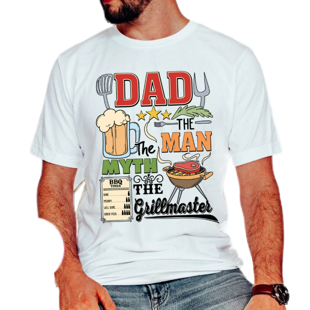 Dad the man the myth the Grillfather,The Grill Father,Dad's Bar and Grill,Grill Master,Funny Dad,best dad ever shirt
