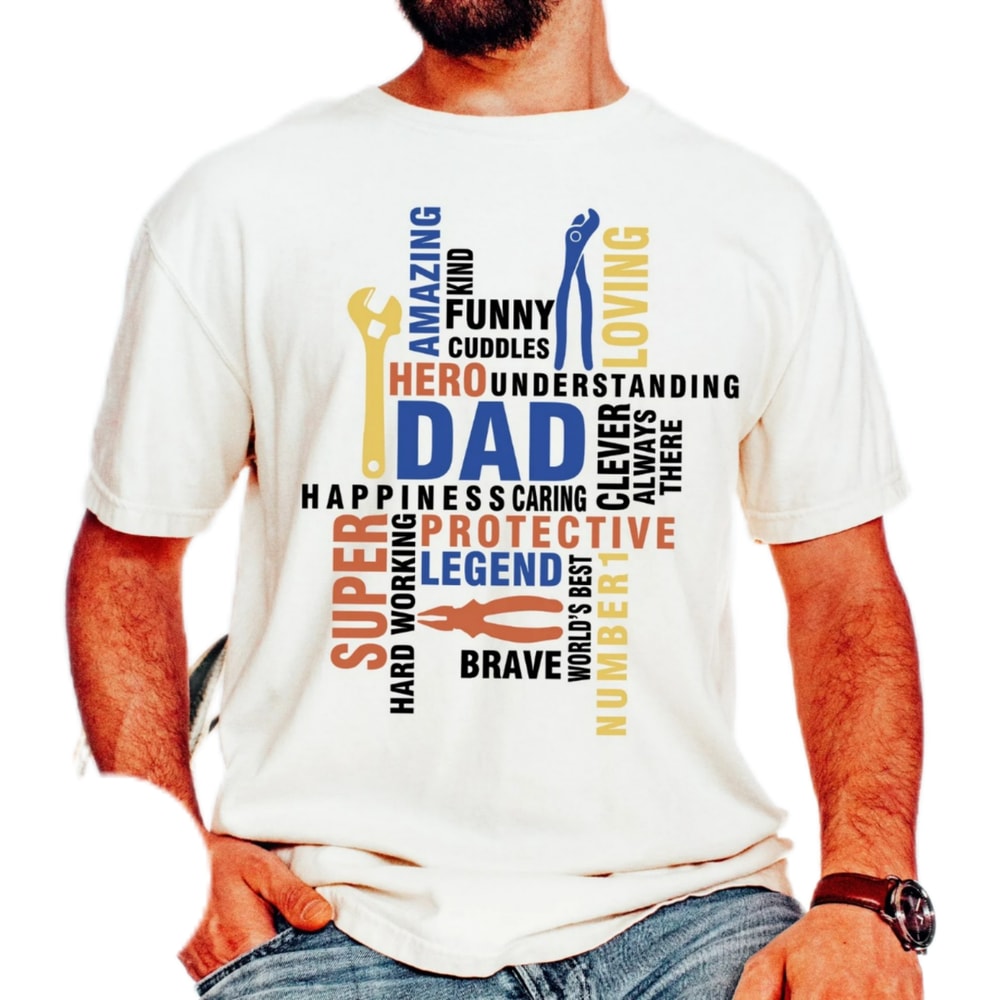 Dad the man shirt,the hero the myth the legend,dad typographic shirt,Fatherhood shirt,Father's day shirt gift,dad gift