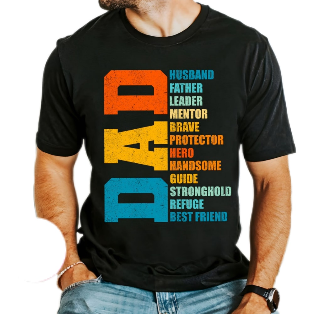 Dad the man shirt,the hero the myth the legend,dad typographic shirt,Fatherhood shirt,Father's day shirt gift,dad gift