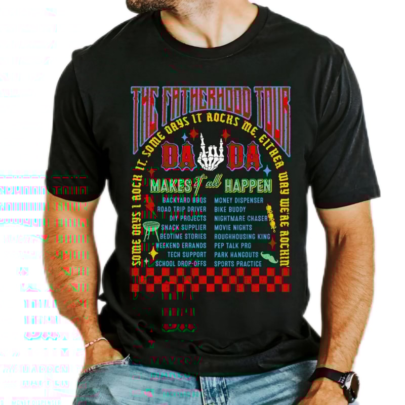 Fatherhood shirt,Some days I rock it,dad shirt gift,some days it rocks me,either way we're rockin,rocking dad shirt,retro dad shirt