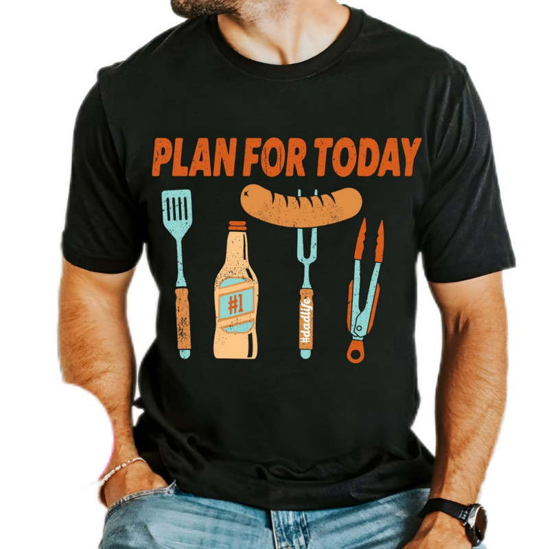 Plan for today shirt,Grill Dad shirt,BBQ Grill shirt,skull grill dad shirt,Barbecue Dad shirt,gift for dad,bbq dad shirt