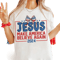 Coquette Jesus 2024 Make America Believe Again, Jesus Shirt, Christian 4th of july Shirt, America Shirt,Independence Day