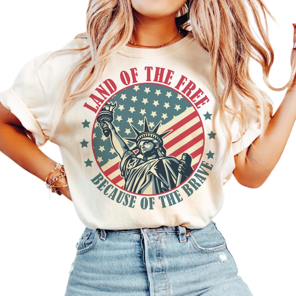 America Land Of The Free Because Of The Brave,Fourth of July Shirt,4th Of July Shirt,Independence Day Shirt,America Tee