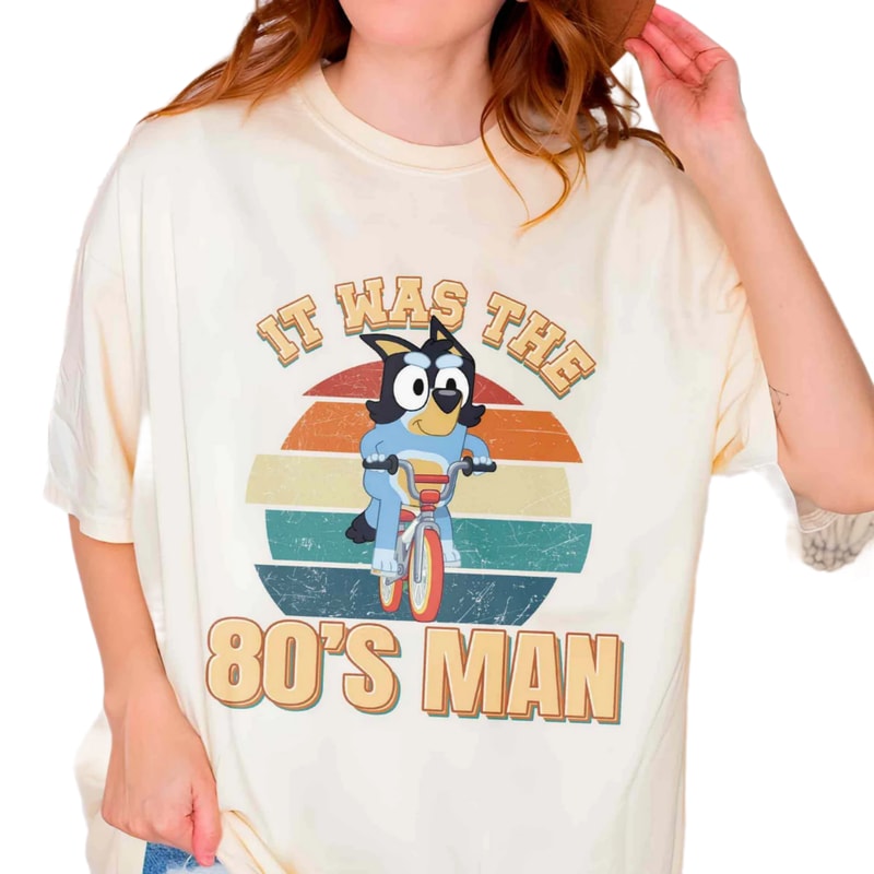 Best Dad Ever Bluey Daddy Retro Shirt, Bluey Dad Vintage Shirt, Cool Dad Club Tshirt, Bluey Family Shirt,Father Day Tee