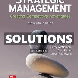 Solutions Manual for Strategic Management Creating Competitive Advantages 11th Edition Dess