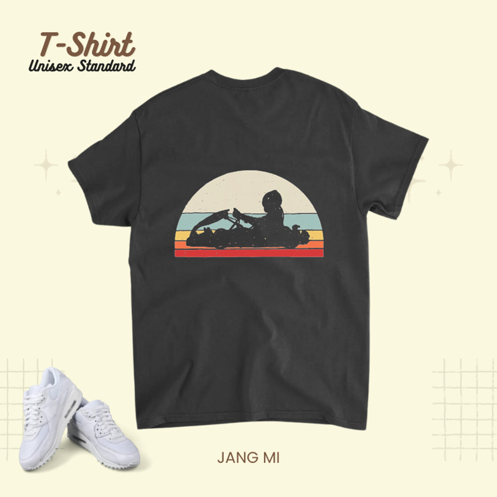 Vintage Retro Karting Kart Racing Racer.png