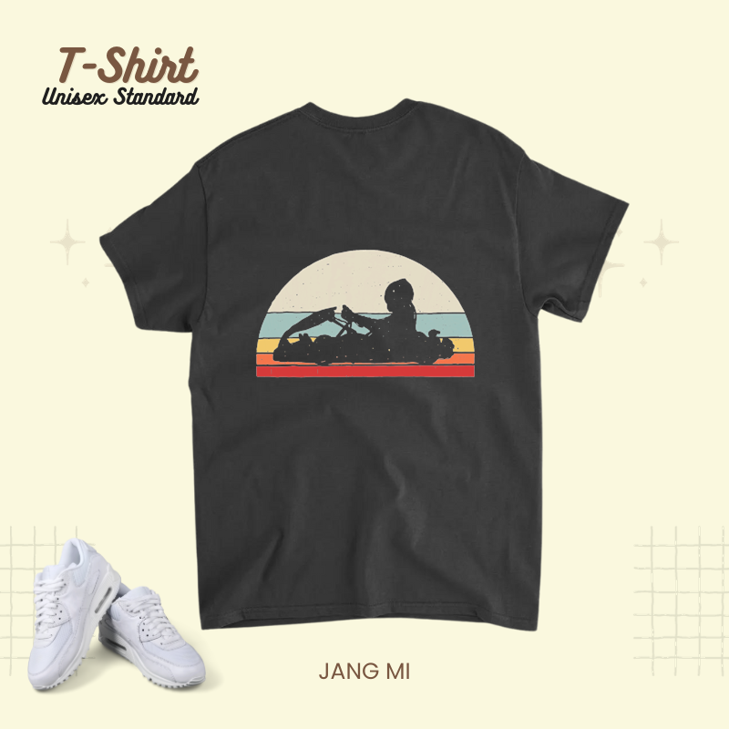 Vintage Retro Karting Kart Racing Racer.png