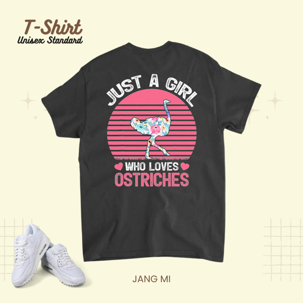 Vintage Retro Ostrich Lover Just A Girl Who Loves Ostriches.png