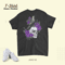 Vintage Sugar Skull and Crow Purple Rose Day of the Dead.png