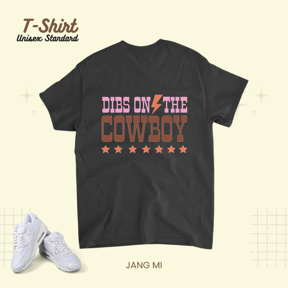 Western Dibs on the Cowboy Cow Spots Rodeo Howdy Beige Boho.png