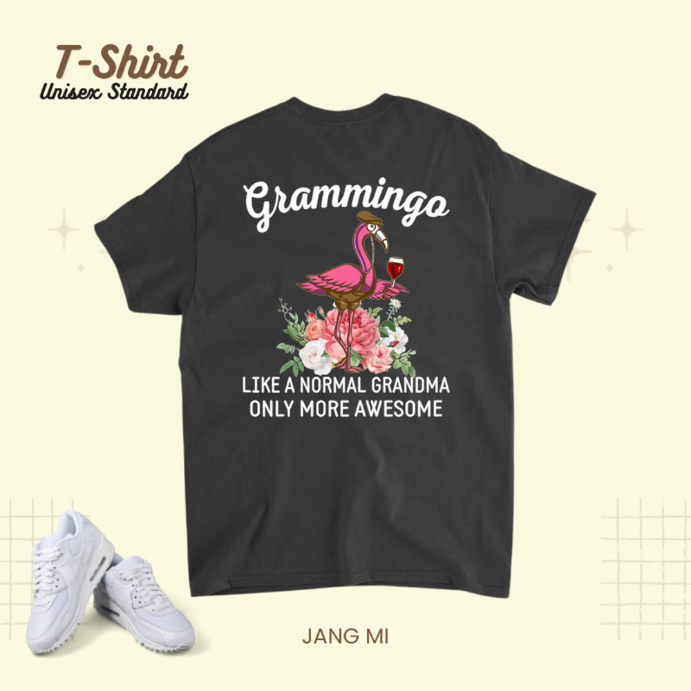 Womens Flamingo Grammingo like a normal grandma only impressive.png