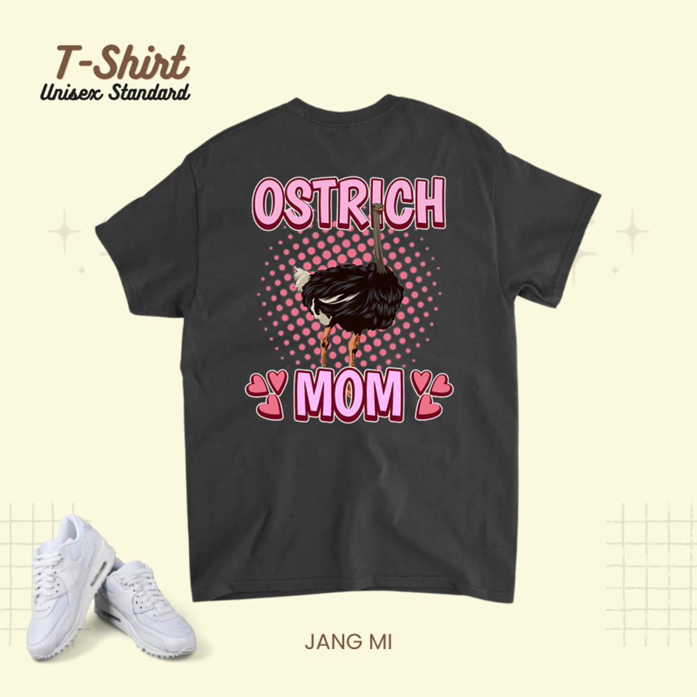 Womens Girls Ostrich Mom Bird Quote Mothers Day Ostriches.png