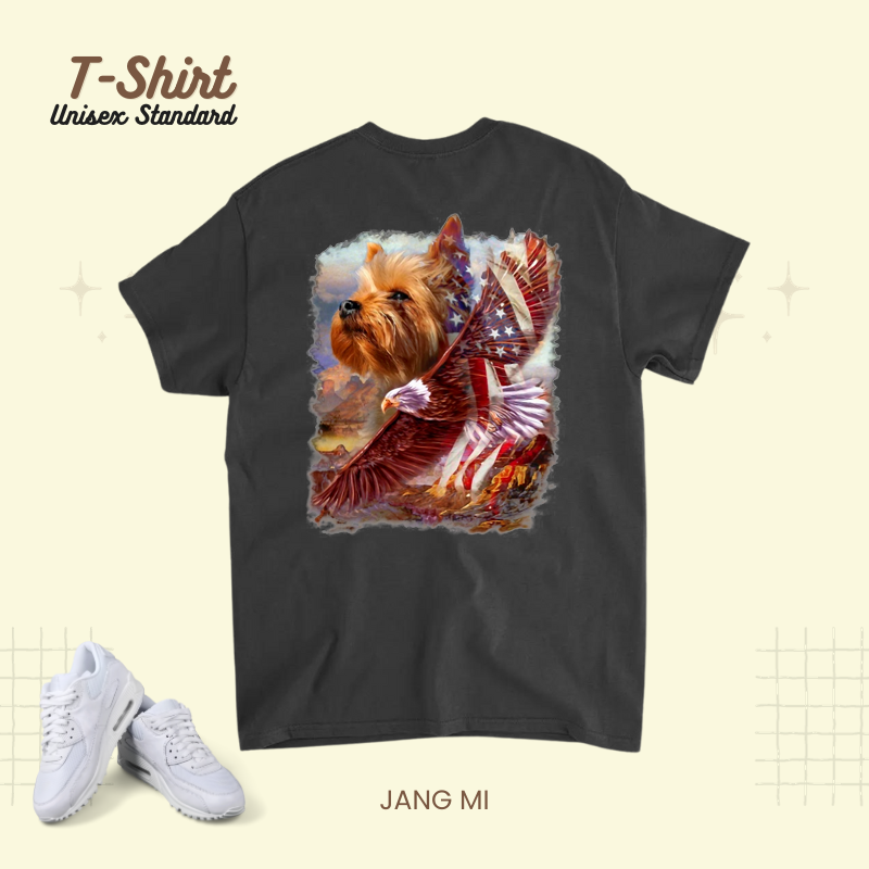 Yorkshire Terrier American Flag 4th July Independence Eagle.png