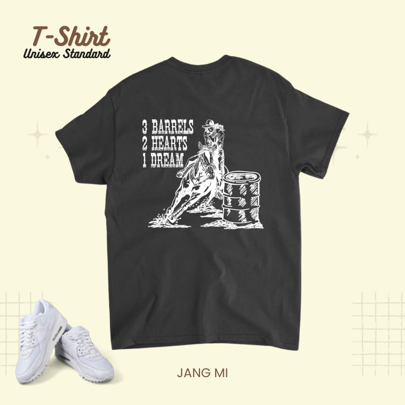 3 Barrels 2 Hearts 1 Dream 2Cowgirl Horse Barrel Racing.png