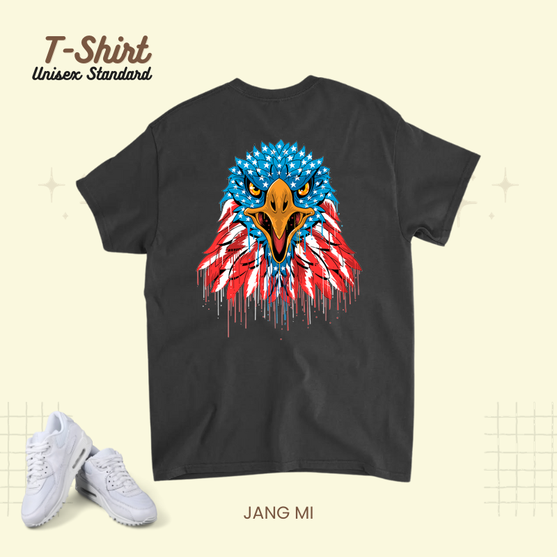 4th July Tshirt Eagle American Flag Graphic Plus Size.png