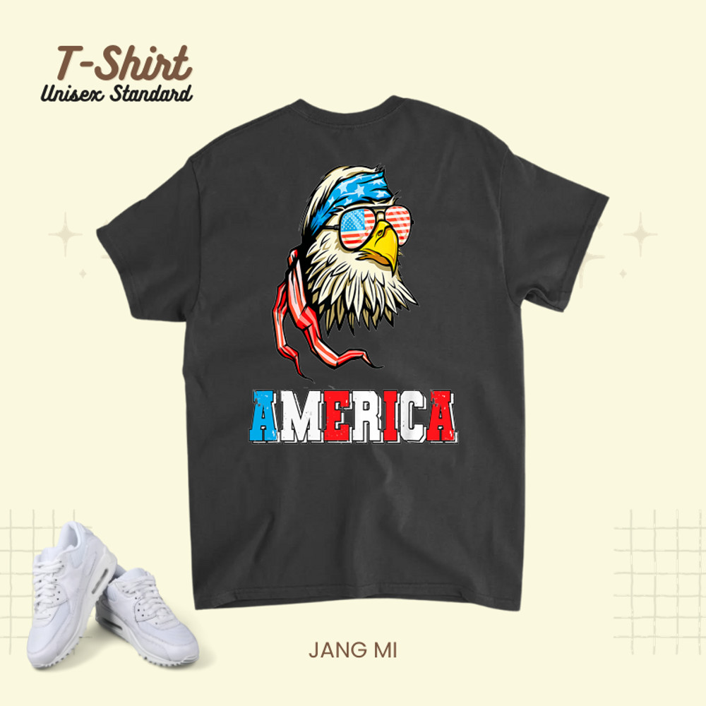 4th of July America USA Flag With Coolest Bald Eagle Glasses.png